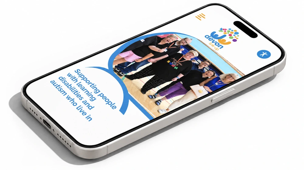 Devon Link Up mobile website view