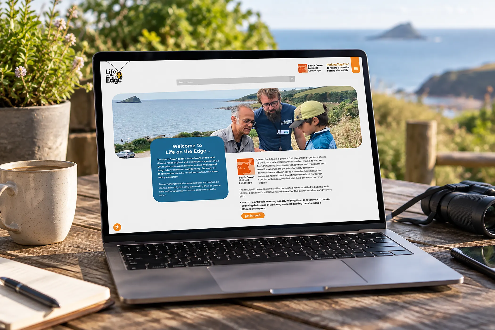 Life on the Edge website showcase