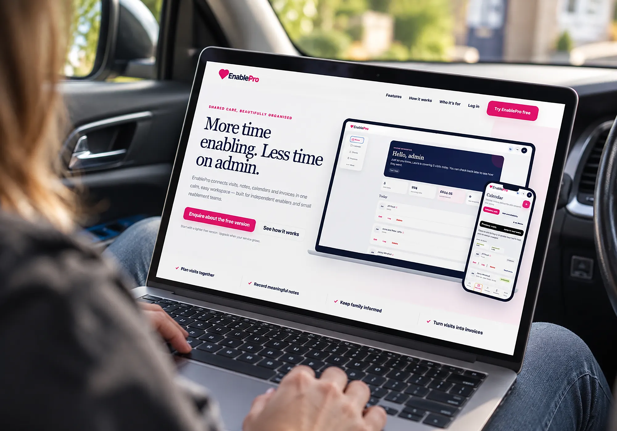 Enable Pro website showcase