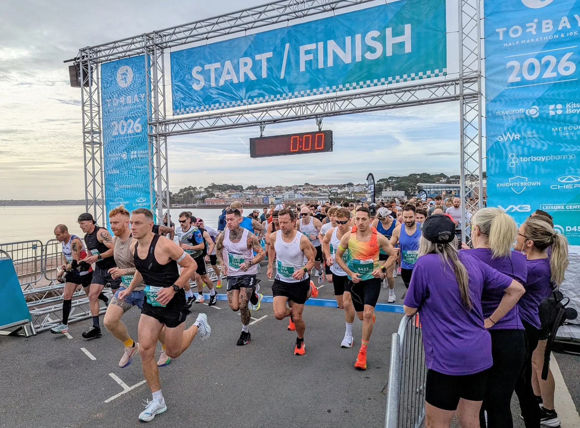 Runners taking part in the 2026 Torbay Half Marathon