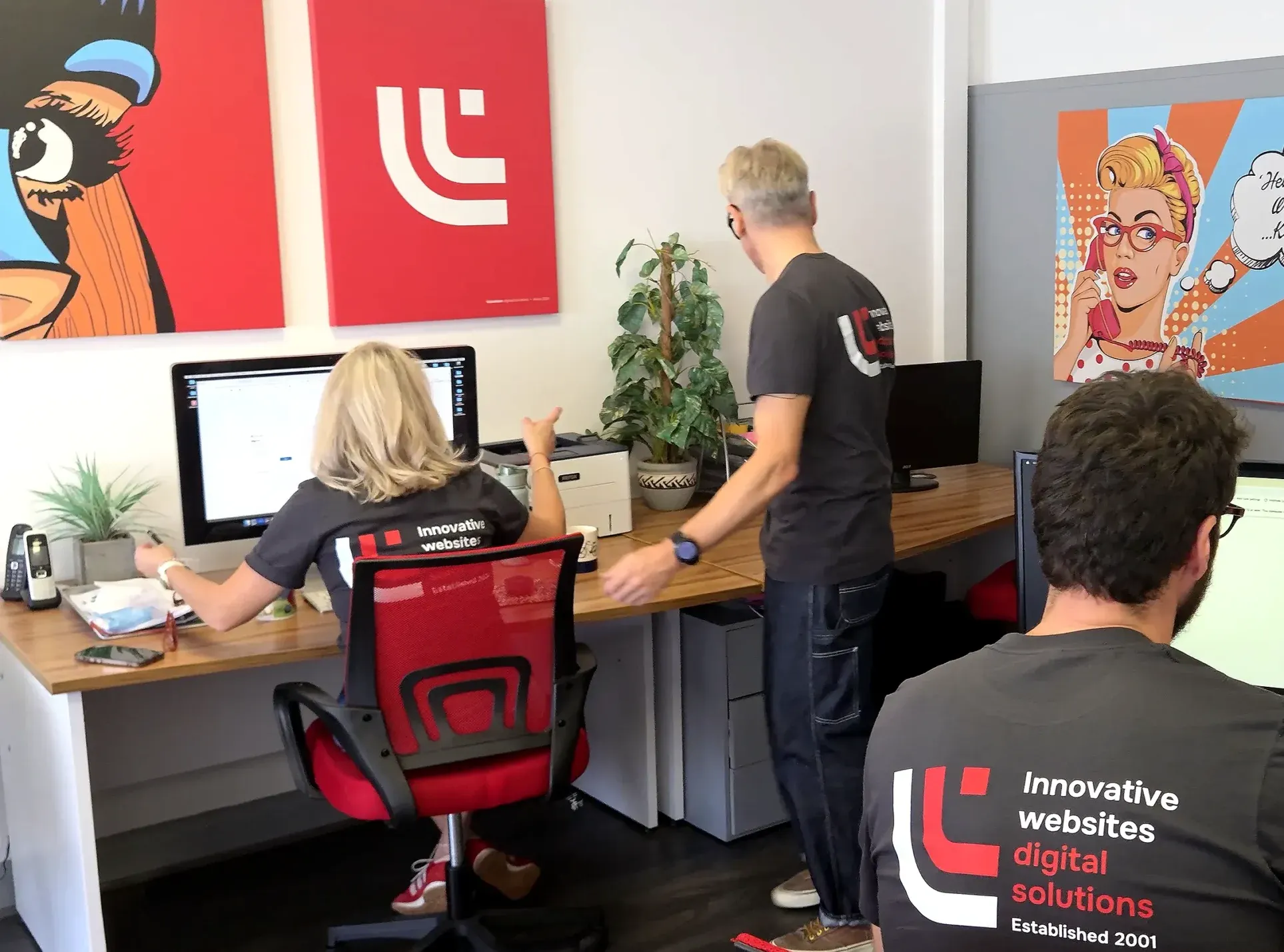 LukeTom team working together